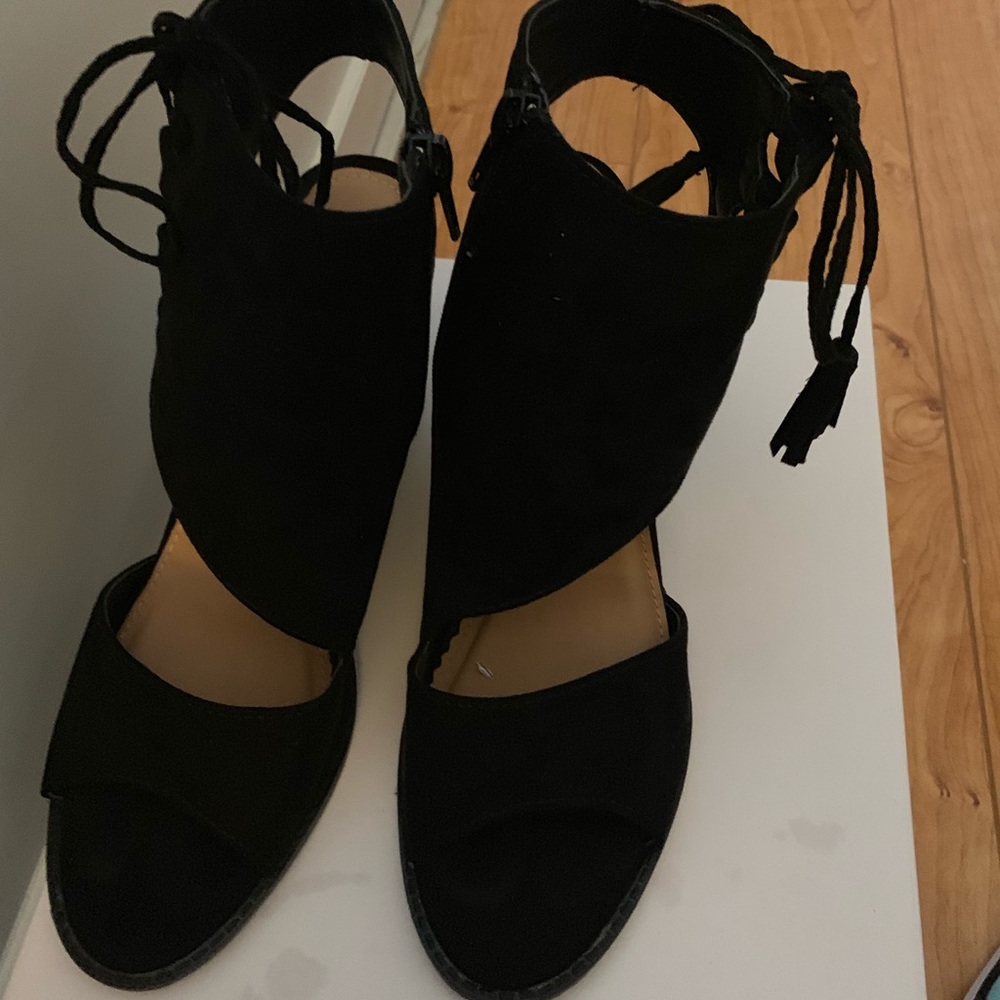 Black suede hills